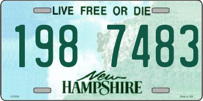 NH license plate 1987483
