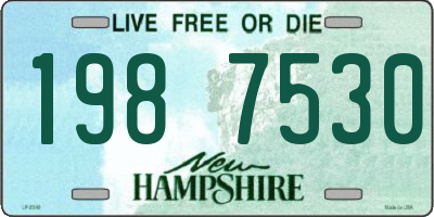 NH license plate 1987530