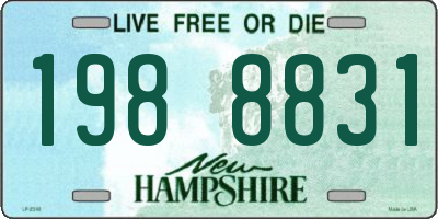 NH license plate 1988831