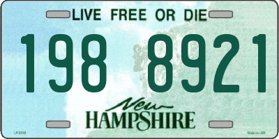 NH license plate 1988921