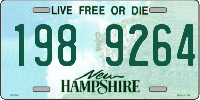 NH license plate 1989264