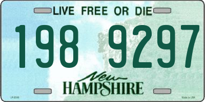 NH license plate 1989297