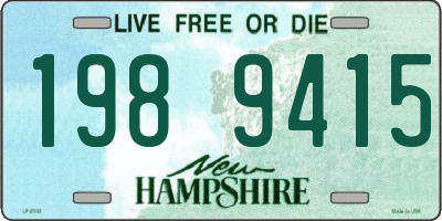NH license plate 1989415