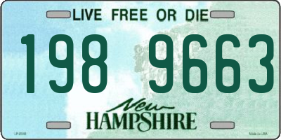 NH license plate 1989663