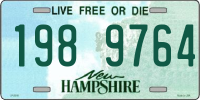 NH license plate 1989764