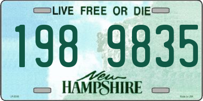 NH license plate 1989835