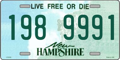 NH license plate 1989991