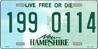 NH license plate 1990114