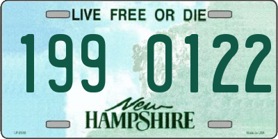 NH license plate 1990122
