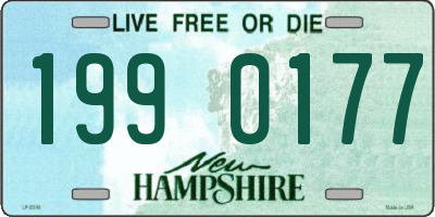 NH license plate 1990177
