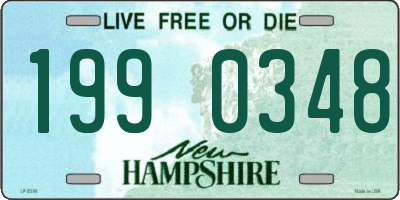 NH license plate 1990348
