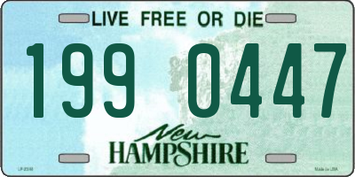 NH license plate 1990447