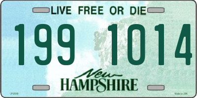 NH license plate 1991014