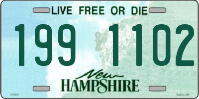 NH license plate 1991102