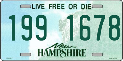 NH license plate 1991678