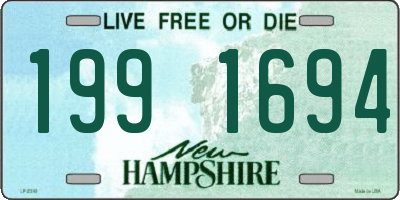 NH license plate 1991694