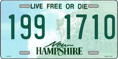 NH license plate 1991710