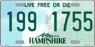 NH license plate 1991755