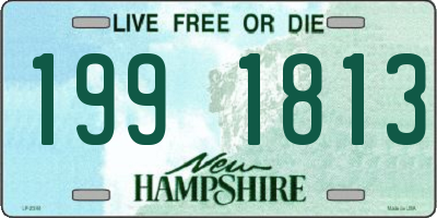 NH license plate 1991813