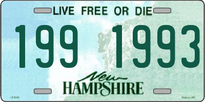 NH license plate 1991993