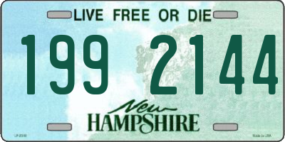 NH license plate 1992144