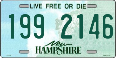 NH license plate 1992146