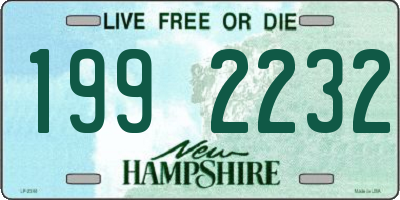 NH license plate 1992232