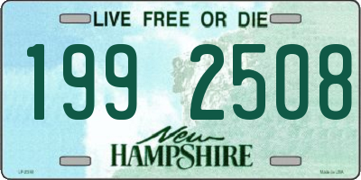 NH license plate 1992508