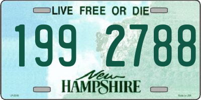 NH license plate 1992788