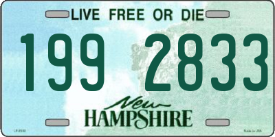 NH license plate 1992833