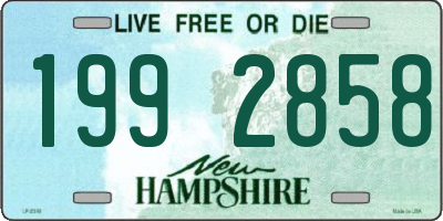 NH license plate 1992858