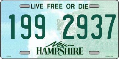 NH license plate 1992937