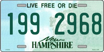 NH license plate 1992968