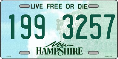 NH license plate 1993257