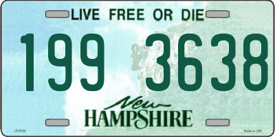 NH license plate 1993638