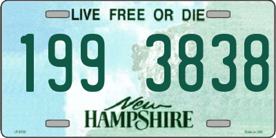 NH license plate 1993838