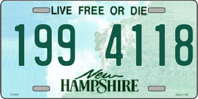 NH license plate 1994118
