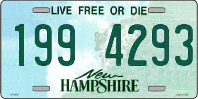 NH license plate 1994293