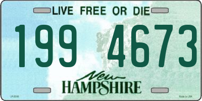NH license plate 1994673