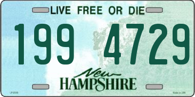NH license plate 1994729