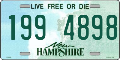 NH license plate 1994898