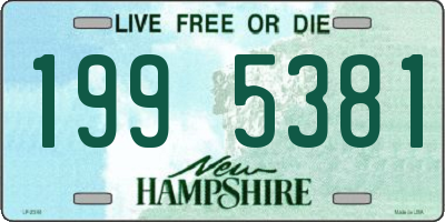 NH license plate 1995381