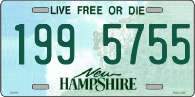 NH license plate 1995755