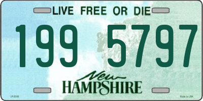 NH license plate 1995797