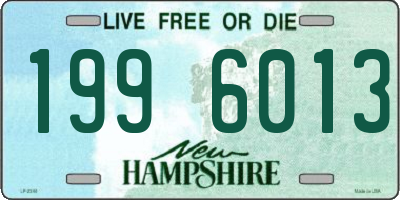 NH license plate 1996013