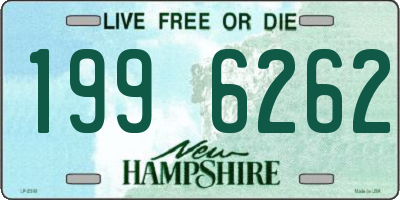 NH license plate 1996262