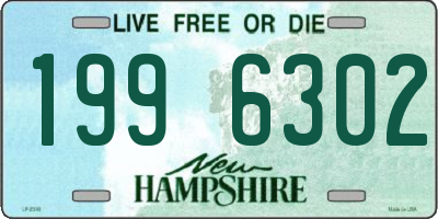 NH license plate 1996302