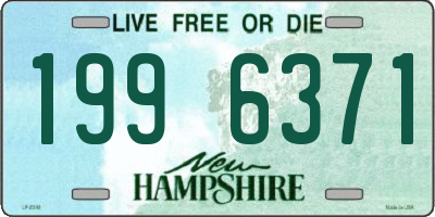 NH license plate 1996371