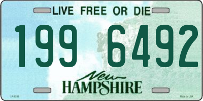NH license plate 1996492