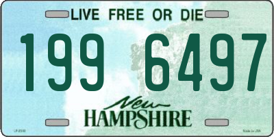 NH license plate 1996497